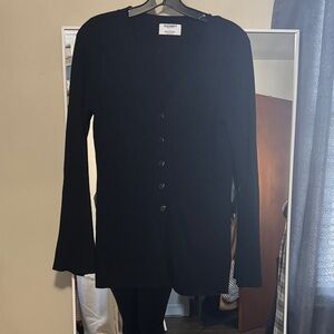 Old Navy Black V-Neck Button Cardigan